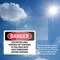 Signmission Restricted Area Persons Not Assigned Danger Sign, Vinyl Decal, 14in W x 10in L, 2PK OS-2PACK-DS-D-1014-L-1547 - alternate 4